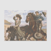 T-SHIRT Cowgirl Old School Tissuepapier (Voorkant)