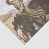 T-SHIRT Cowgirl Old School Tissuepapier (Detail)