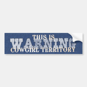 T-SHIRT Cowgirl Territory Bumpersticker