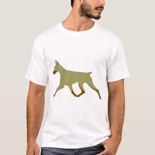 T-Shirt - Cropped Fawn and Rust Doberman Gait (Voorkant)