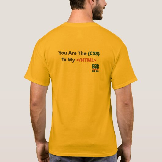T-Shirt - CSS 2 HTML - BTWSB (Achterkant)