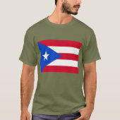 T-shirt Cuba Cubaanse vlag rood wit blauw (Voorkant)