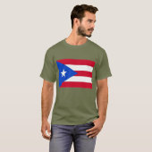 T-shirt Cuba Cubaanse vlag rood wit blauw (Voorkant volledig)