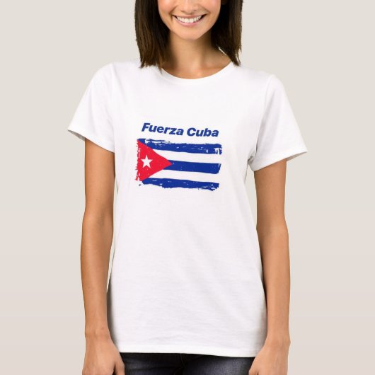 T-SHIRT CUBA VLAG (Voorkant)