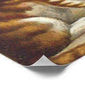 T-SHIRT Curieuze kat Poster (Hoek)