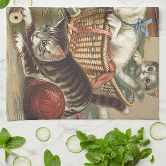 T-SHIRT Curieuze kat Theedoek (Gevouwen)