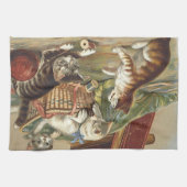 T-SHIRT Curieuze kat Theedoek (Horizontaal)