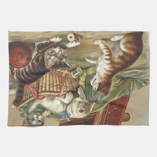 T-SHIRT Curieuze kat Theedoek (Horizontaal)