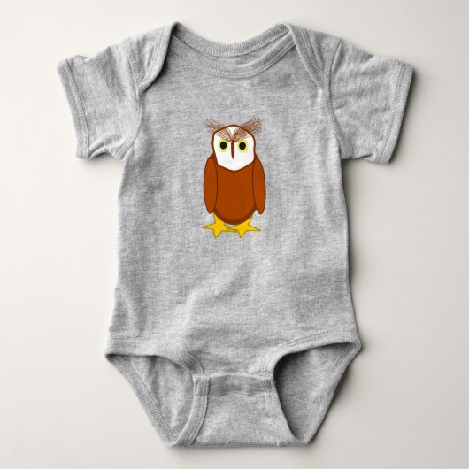 T-shirt - Cute Owl Character (Voorkant)
