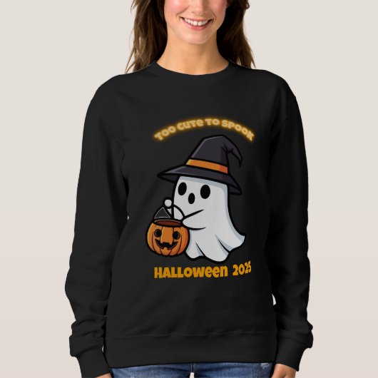 T-Shirt Cute Spook | Minimalist Kawaii Ghost Hallo (Voorkant)