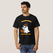 T-Shirt Cute Spook | Minimalist Kawaii Ghost Hallo (Voorkant volledig)
