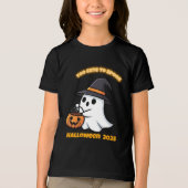 T-Shirt Cute Spook | Minimalist Kawaii Ghost Hallo (Voorkant)