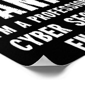 T-shirt Cyber Security Engineer Poster (Hoek)