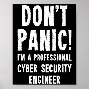T-shirt Cyber Security Engineer Poster