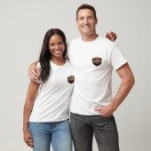 T-shirt 'Dad's Garage Built With Pride' voor monte (Unisex)