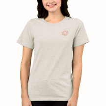 T-shirt dames bella tri-blend stijl ontwerp