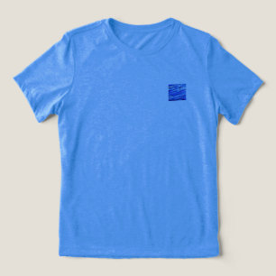 T-Shirt DAMES BELLA TRI COOL BLAUWE ONTWERP