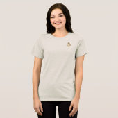 T-shirt DAMES BLOEMEN ONTWERP STIJL (Voorkant volledig)
