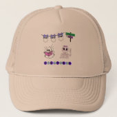 T-shirt, Dames T-shirts/Trucker Hat. Trucker Pet (Voorkant)