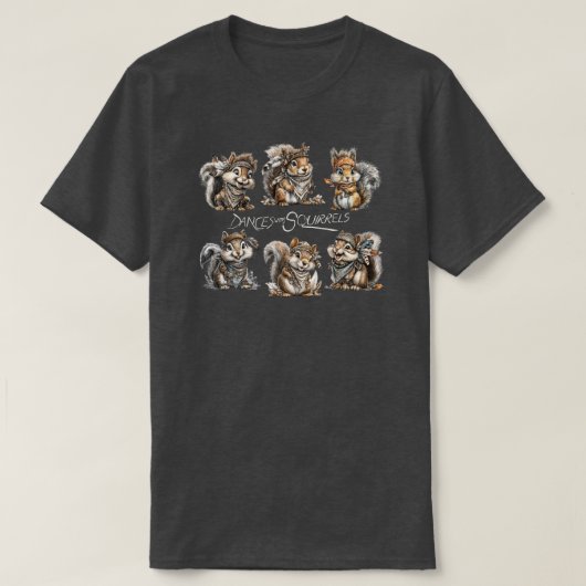 T-Shirt Dansen Met Eekhoorns (Design voorkant)