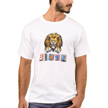 T-Shirt dappere leeuw print