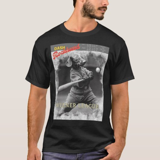 T-shirt Dash Rockhund Basis balspeler (Voorkant)