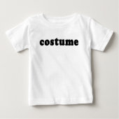 T shirt dat alleen COSTUME zegt (Voorkant)