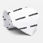 T shirt dat alleen COSTUME zegt Stropdas (Opgerold)