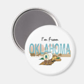 T-SHIRT dat ik uit Oklahoma kom Magneet (Voorkant / Achterkant)