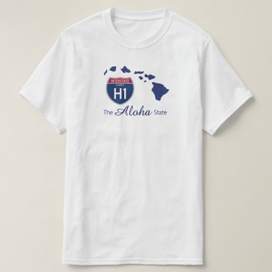 T-shirt - De Aloha State (Design voorkant)