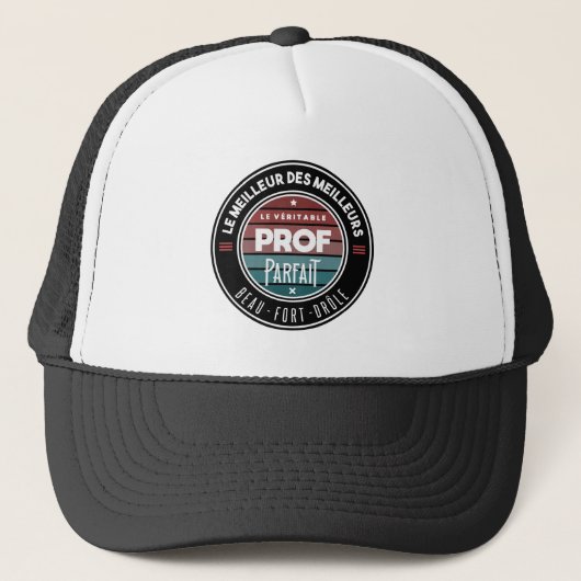 T-shirt De perfecte leraar Trucker Pet (Voorkant)