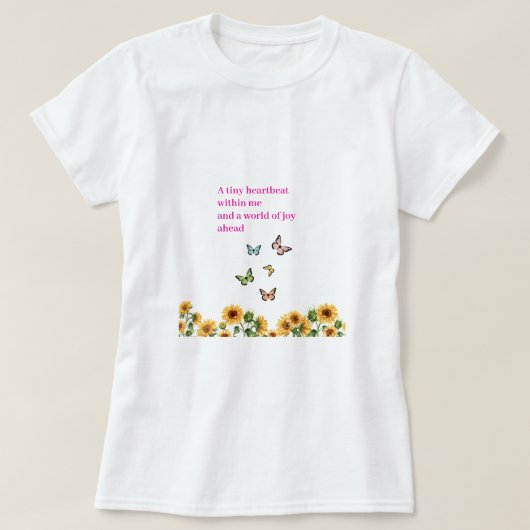 T-Shirt "De vreugde van een nieuw begin" (Design voorkant)