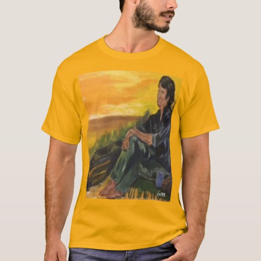 T-shirt : Deep In Thought . (Voorkant)