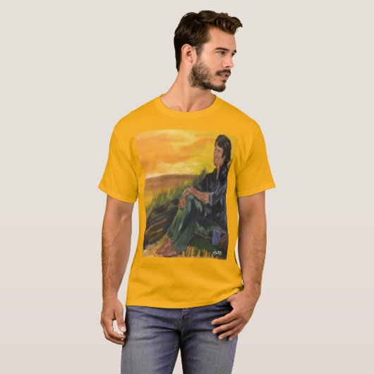 T-shirt : Deep In Thought . (Voorkant volledig)