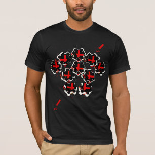 T-shirt dekking abstract
