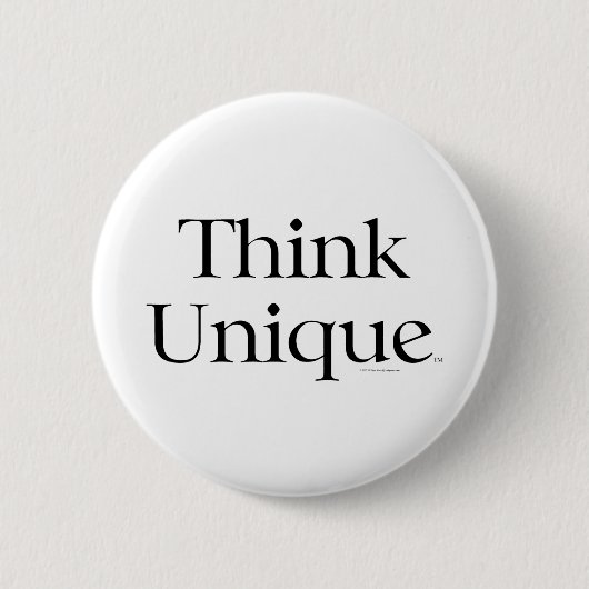 T-SHIRT denkt uniek Ronde Button 5,7 Cm (Voorkant)