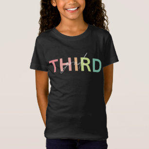 T-shirt derde klas, T-shirt leraar 3e klas, achter