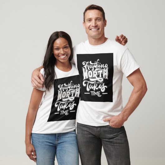 T-Shirt Design Attitude Quotes, Mannen en Vrouwen (Unisex)