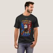 T-Shirt Design: I Love My Country - USA (Voorkant volledig)