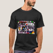 T-shirt design met cartoon afbeeldingen (Voorkant)