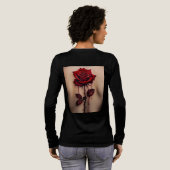 T-shirt design -roses intertwined with thorns (Achterkant)