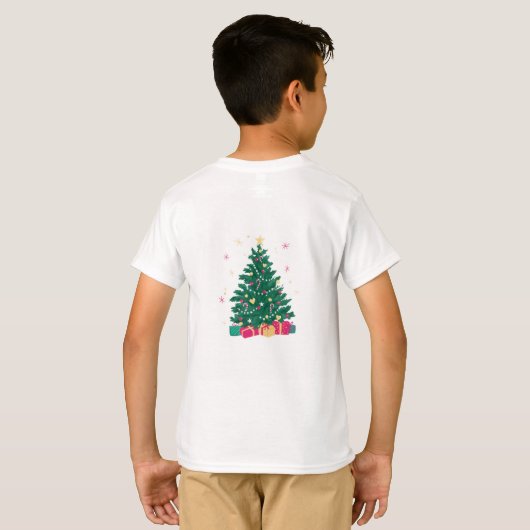 T-Shirt Design voor Kinderen - Christmas Design T- (Achterkant volledig)