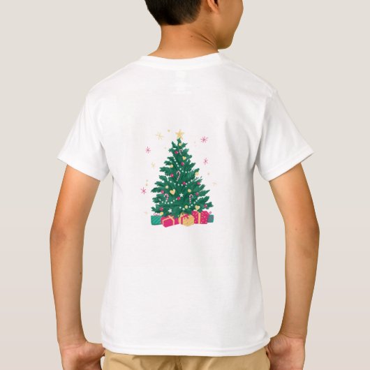 T-Shirt Design voor Kinderen - Christmas Design T- (Achterkant)