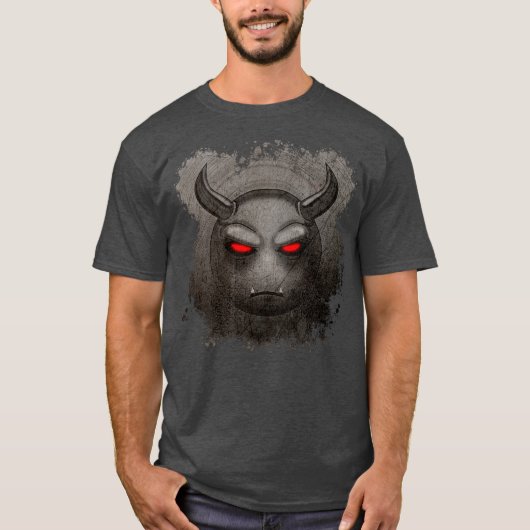 T-shirt Devilmoji Vintage (Voorkant)