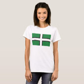 T-shirt "Devon Flag" voor dames (Voorkant volledig)