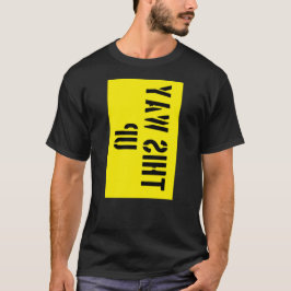 T-shirt 'Deze kant boven'