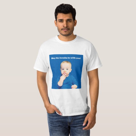 T-Shirt Diabetes Funny food lover (Voorkant volledig)