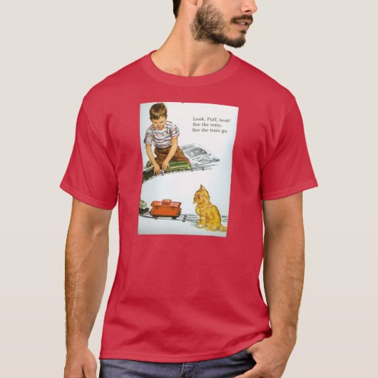 T-Shirt Dick en Jane en Puff 1950 School (Voorkant)