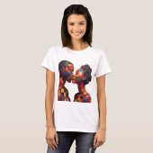 T-shirt die de kunst van quilten viert (Voorkant volledig)
