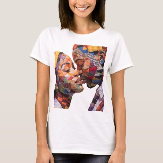T-shirt die de kunst van quilten viert (Voorkant)